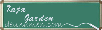Kaja Garden Visitenkarte